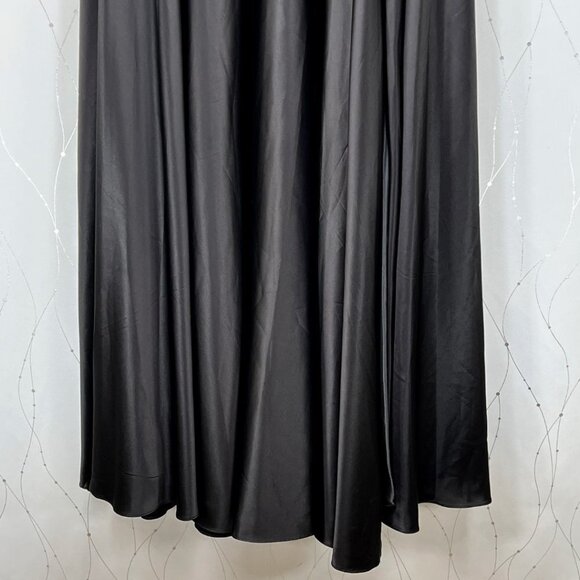 NWT Windsor Black Isabelle Satin A-Line Formal Gown - Picture 8 of 16